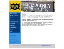 Tablet Screenshot of klotzagency.com